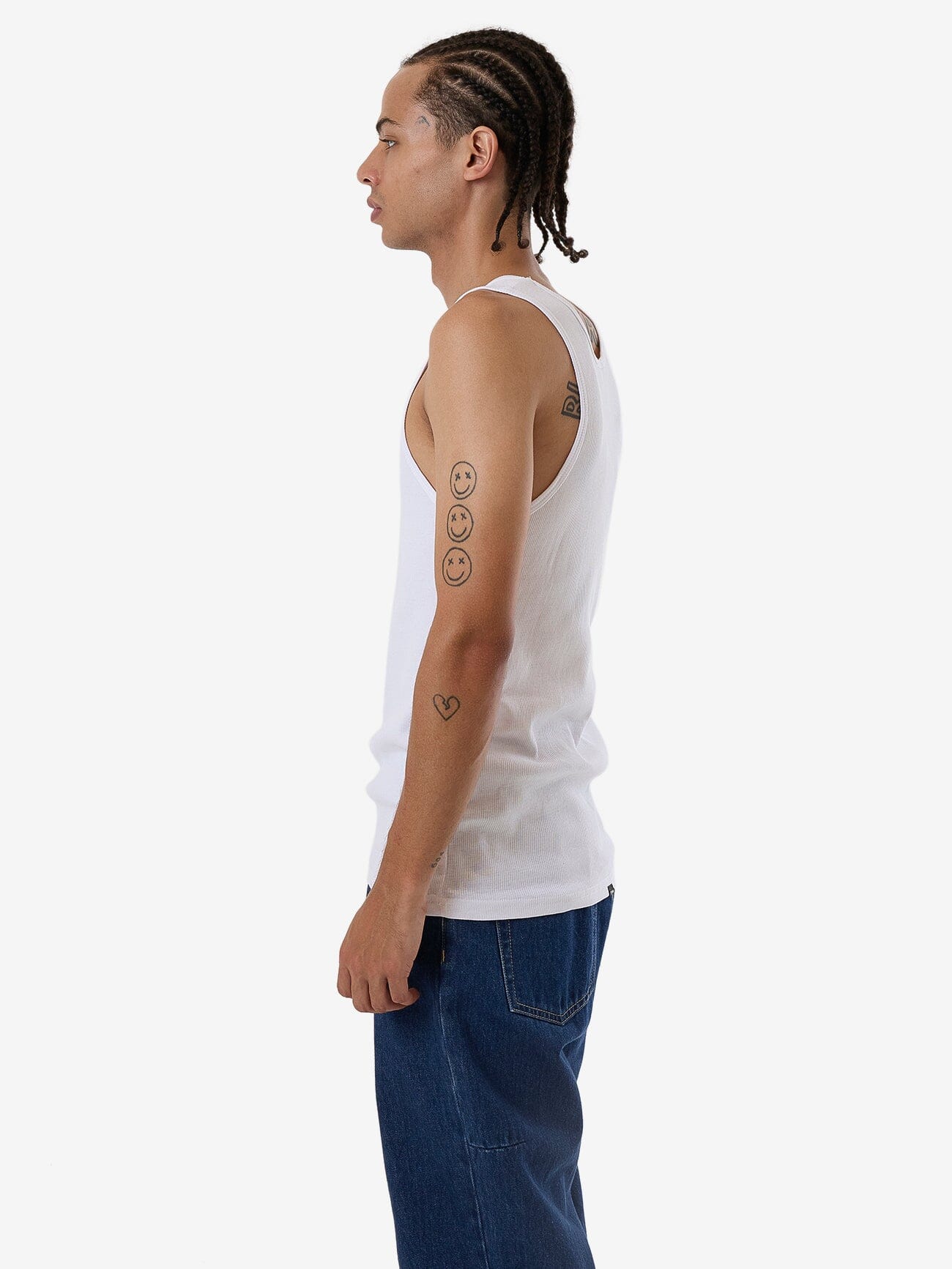 Endless Rib Tank - White XS