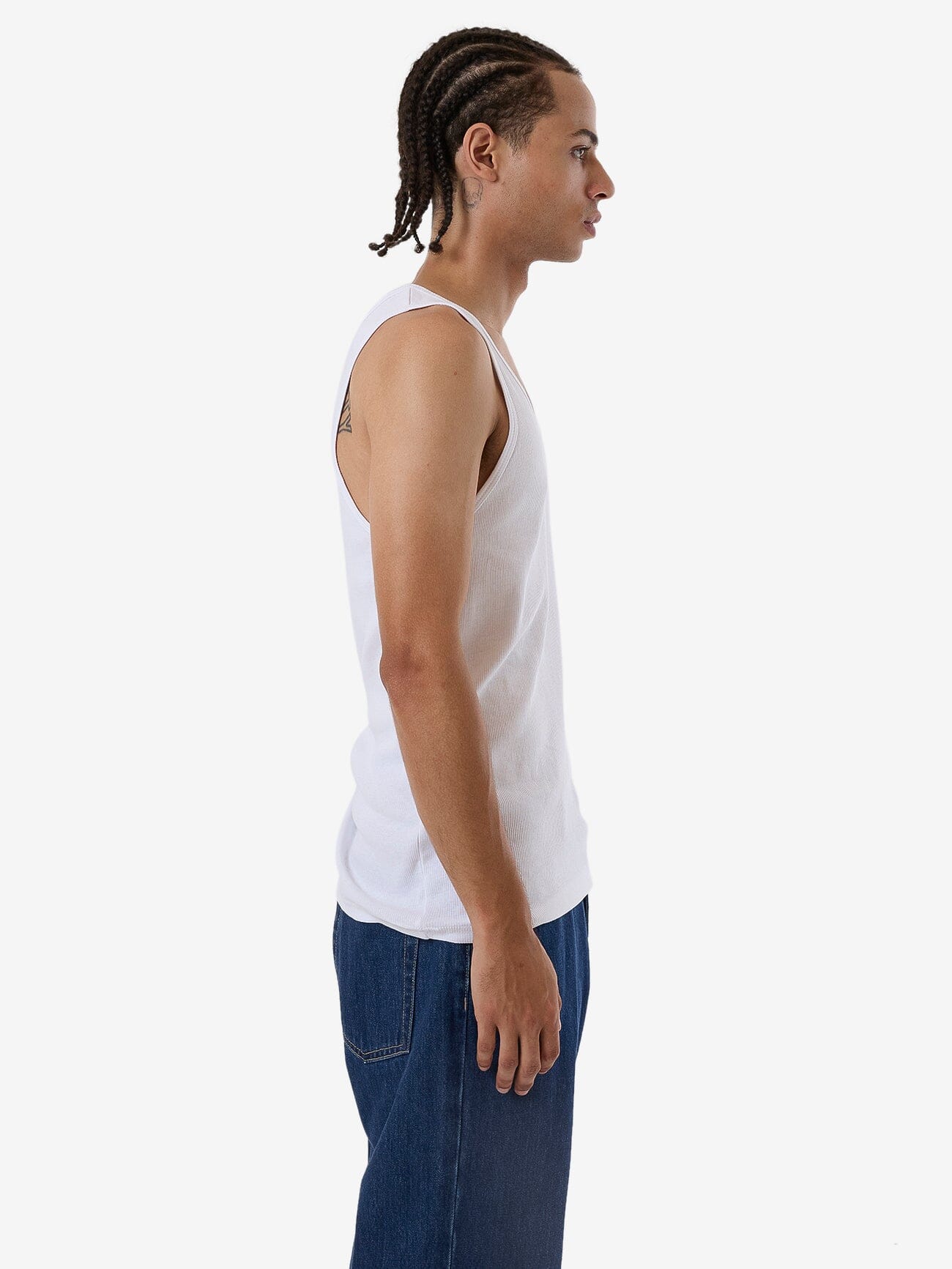 Endless Rib Tank - White XS