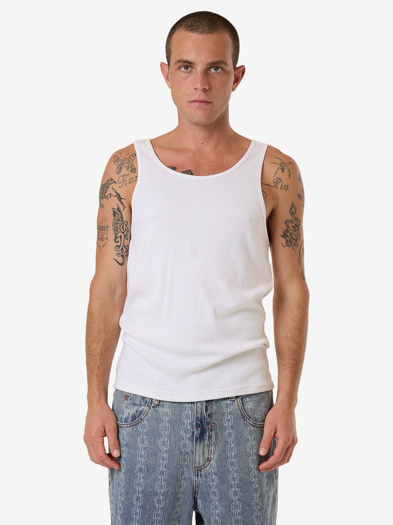 Endless Rib Tank - White XS