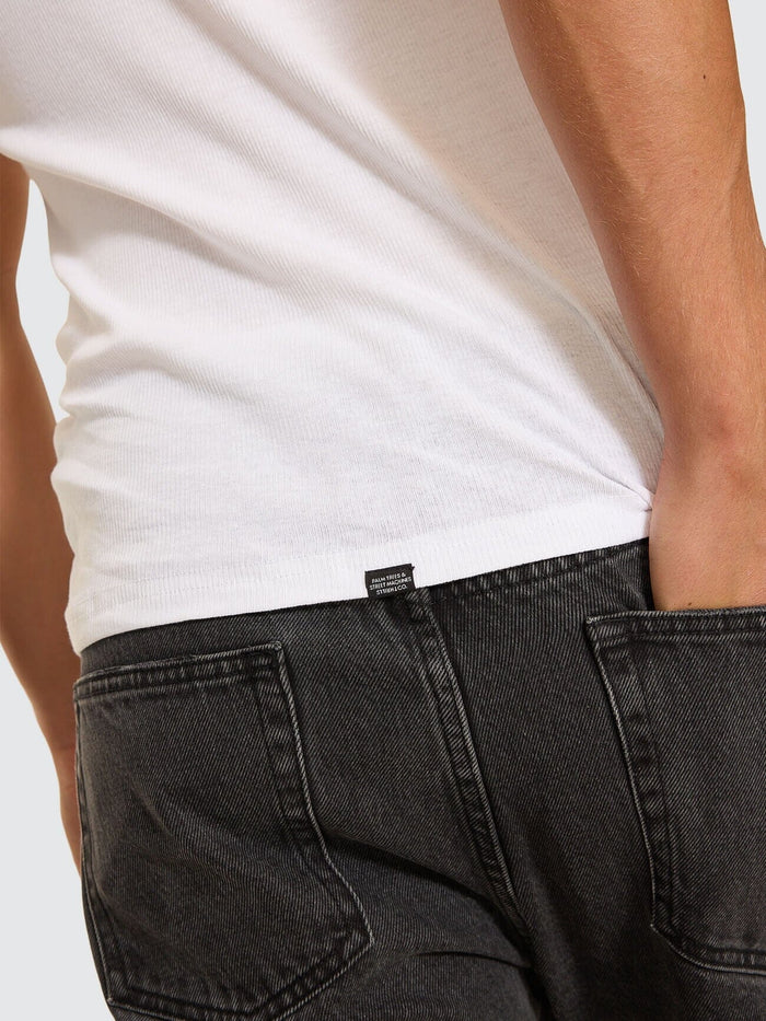 Endless Rib Tank - White XS