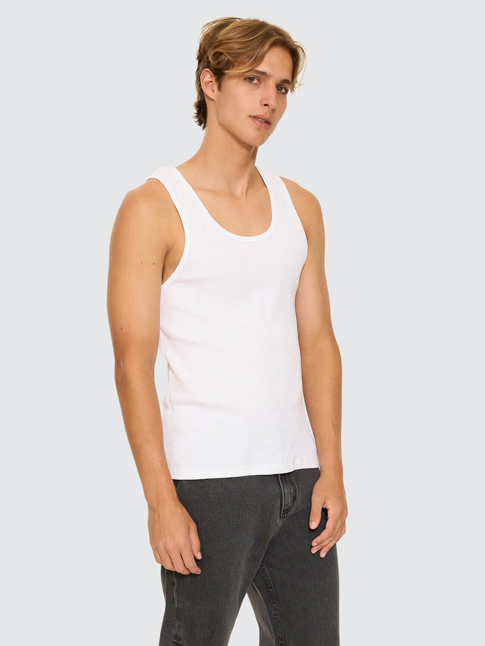 Endless Rib Tank - White XS
