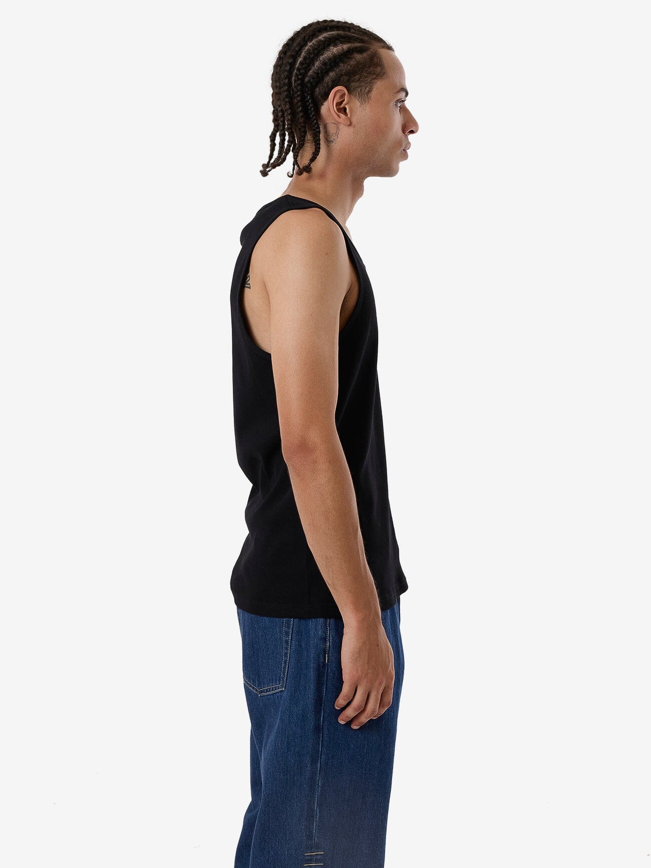 Endless Rib Tank - Black XS