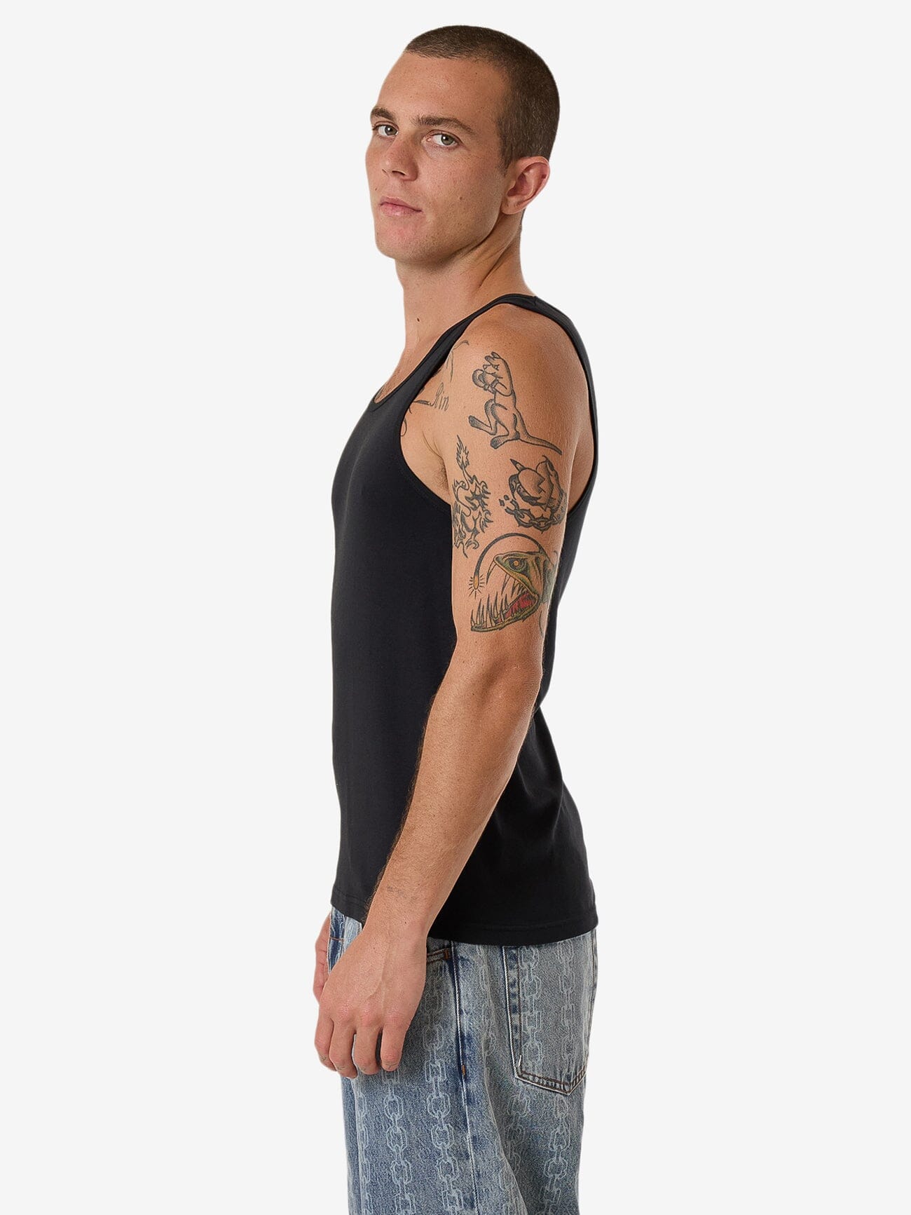 Endless Rib Tank - Black XS