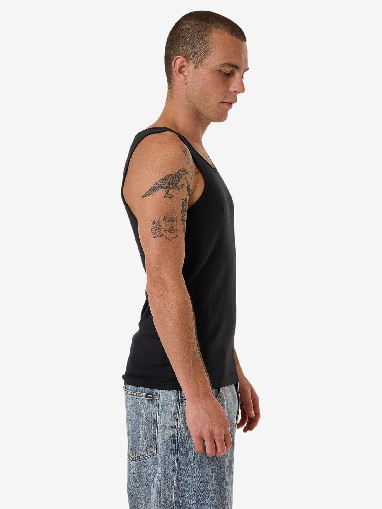 Endless Rib Tank - Black XS