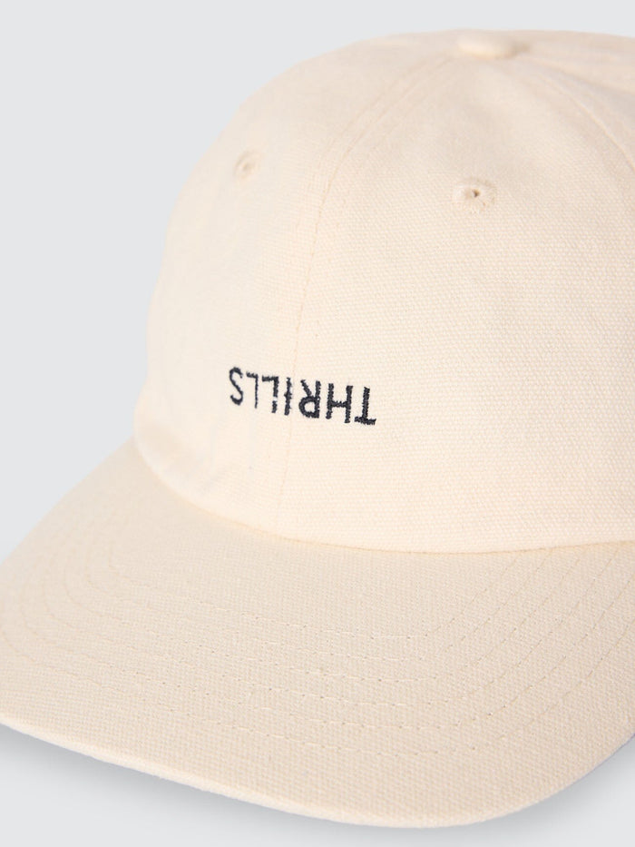 Minimal Thrills 6 Panel Cap - Heritage White