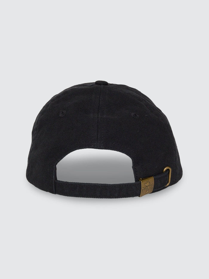 Minimal Thrills 6 Panel Cap - Washed Black