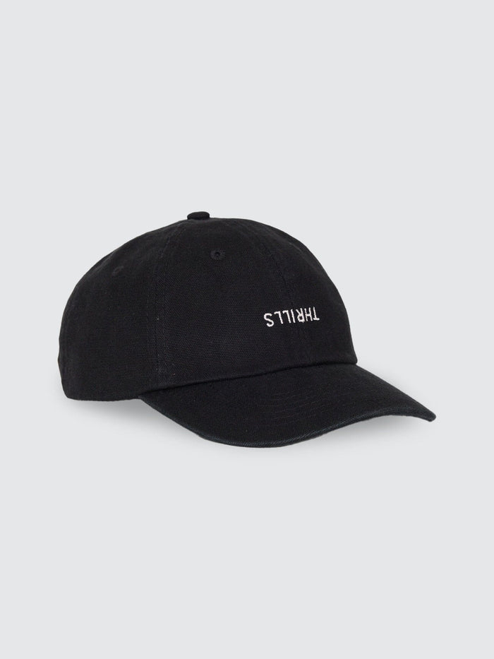 Minimal Thrills 6 Panel Cap - Washed Black