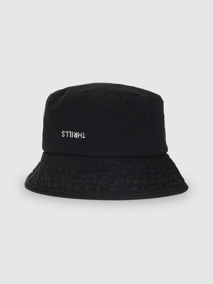 Minimal Thrills Bucket Hat - Washed Black