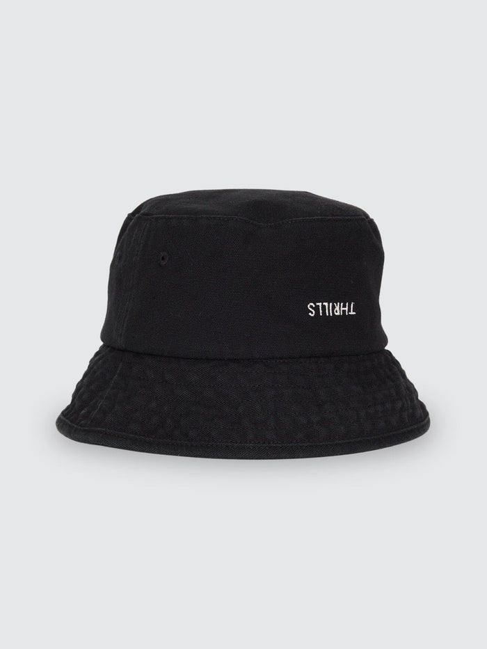 Minimal Thrills Bucket Hat - Washed Black