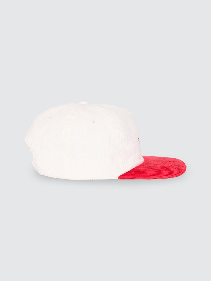 Thrills Workwear 5 Panel Cap - Racing Red - Tofu