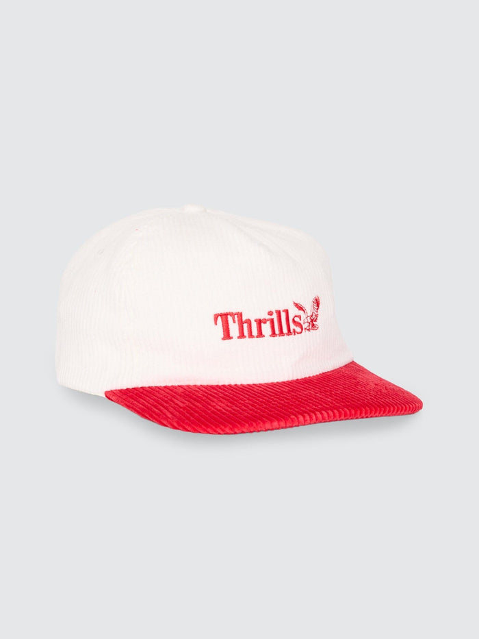 Thrills Workwear 5 Panel Cap - Racing Red - Tofu