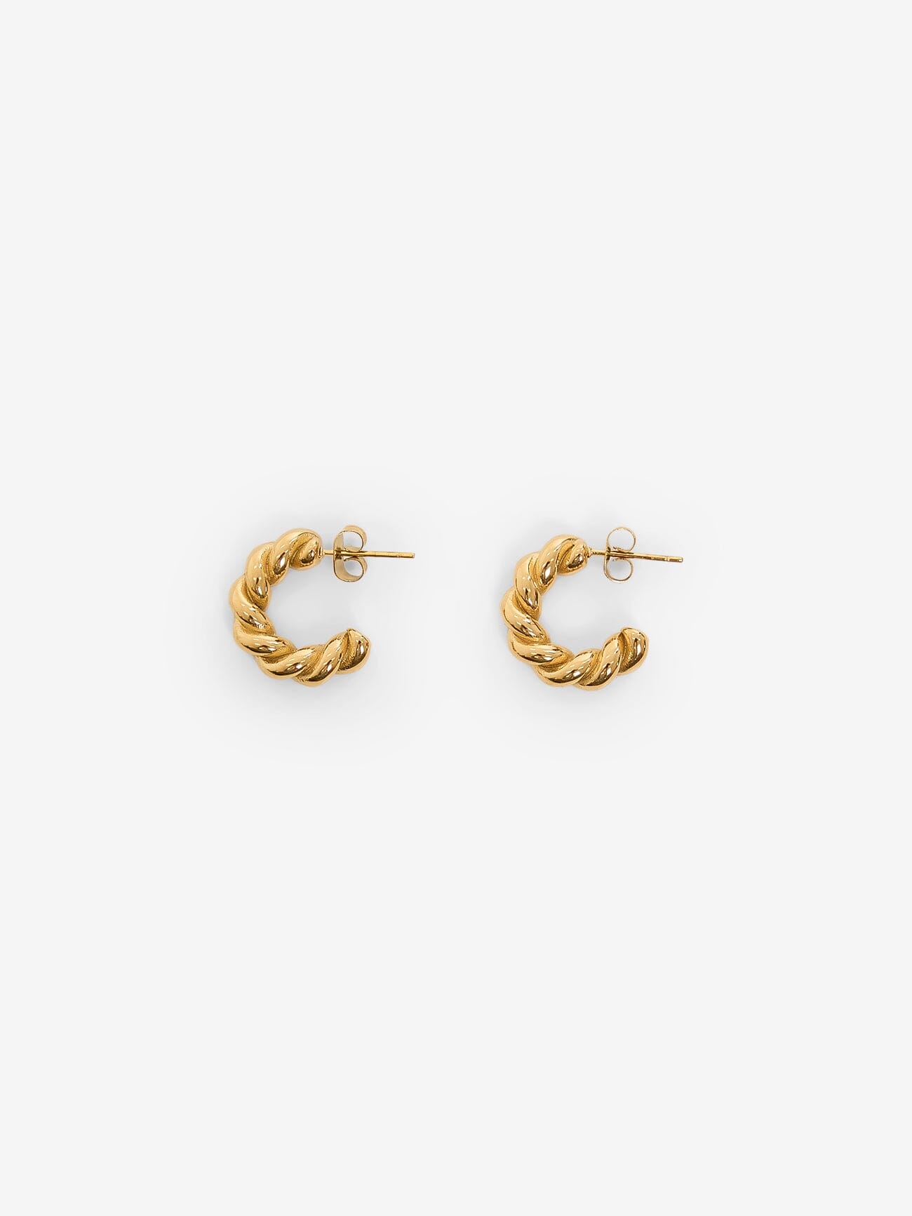 Twisted Demi Hoops - Gold - Margaux Lee