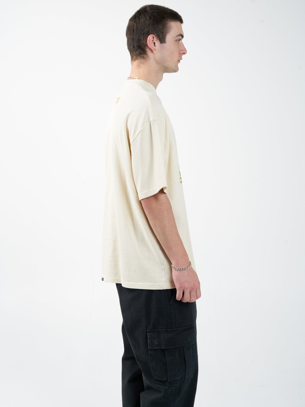 Windows On Reality Oversized Fit Tee - Natural