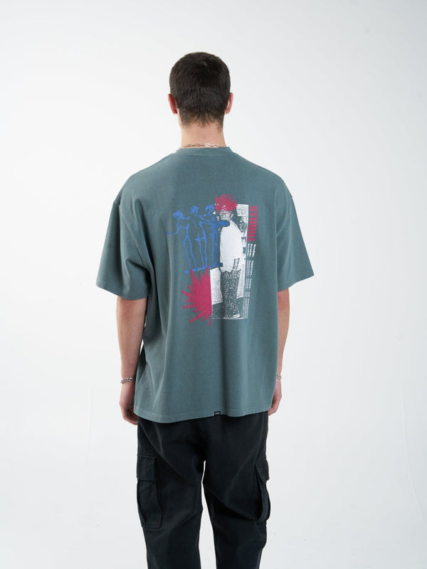 Distortions Oversized Fit Tee - Scrubs Green