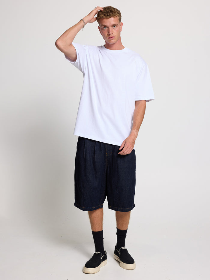 Thrills Military Oversize Fit Tee - White