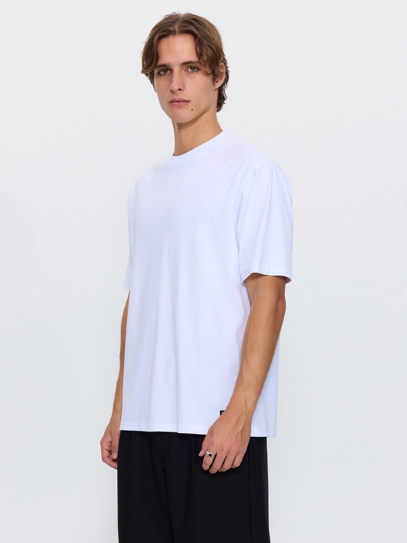 Thrills Military Oversize Fit Tee - White XS