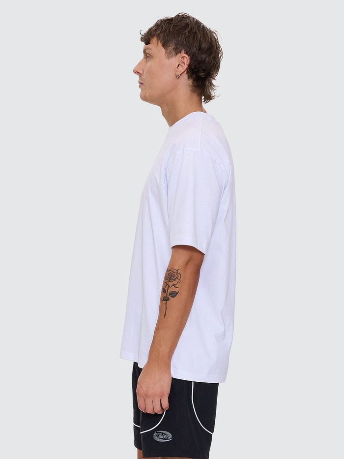 Thrills Military Oversize Fit Tee - White