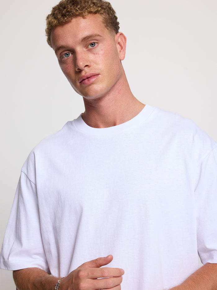 Thrills Military Oversize Fit Tee - White