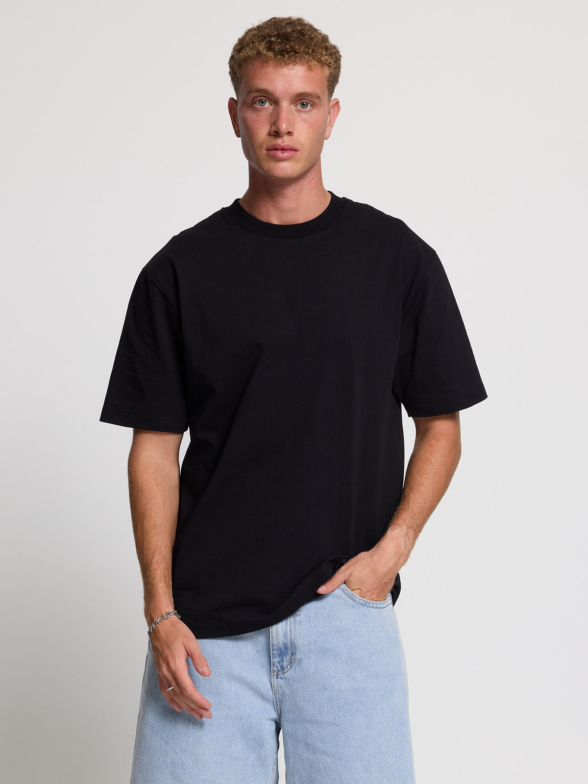 Thrills Military Oversize Fit Tee - Black