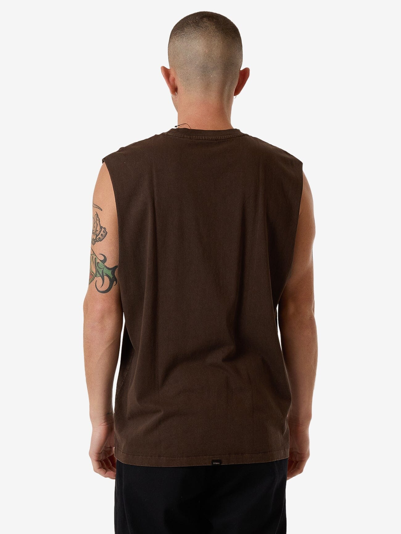 Hell Raising Merch Fit Muscle Tee - Postal Brown