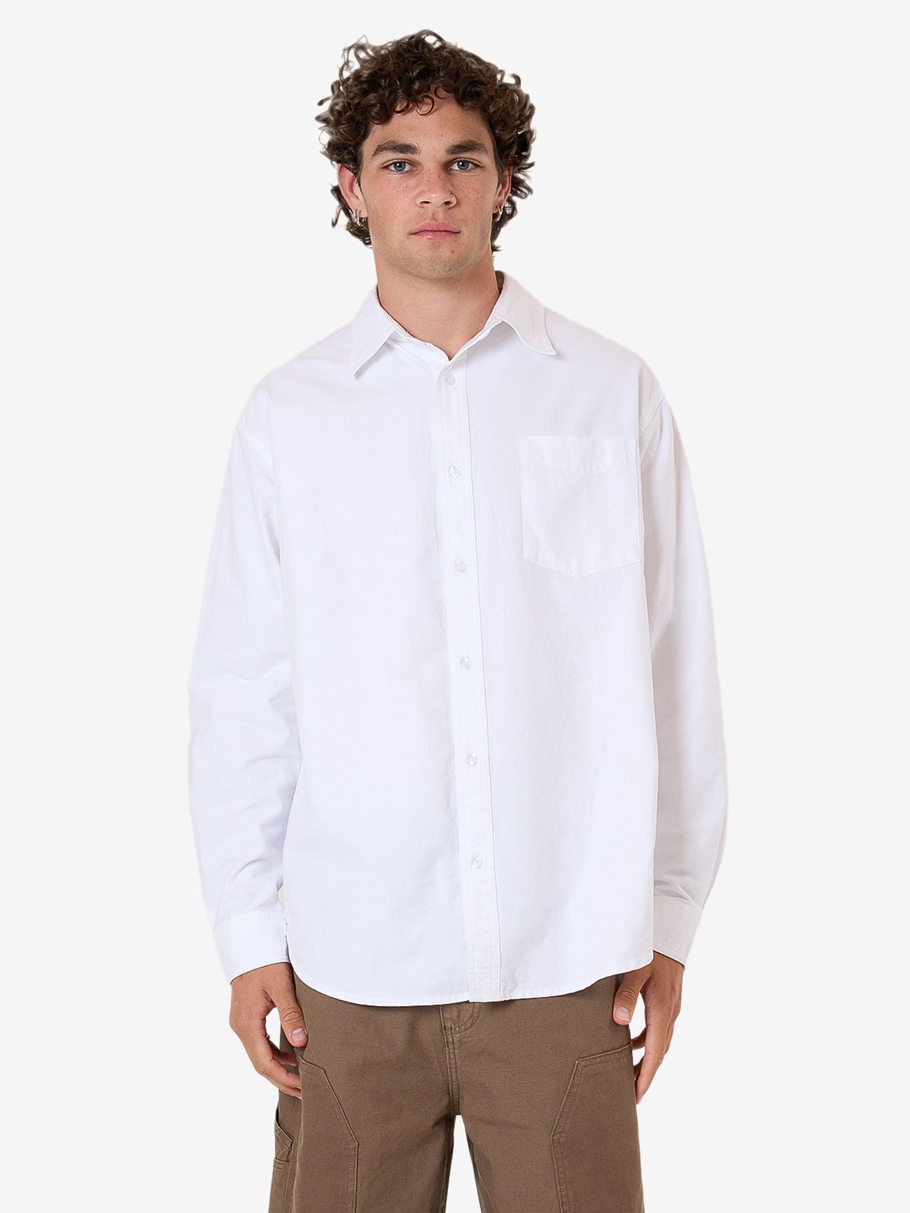 Occasions Oxford Long Sleeve Shirt - White