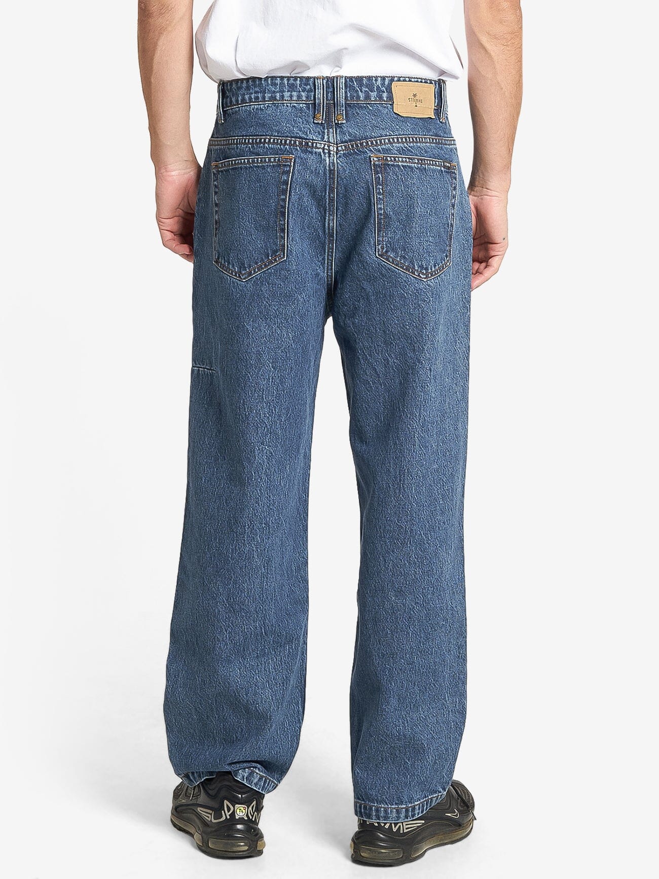 Big Slacker Pleated Jean - Worn In Blue