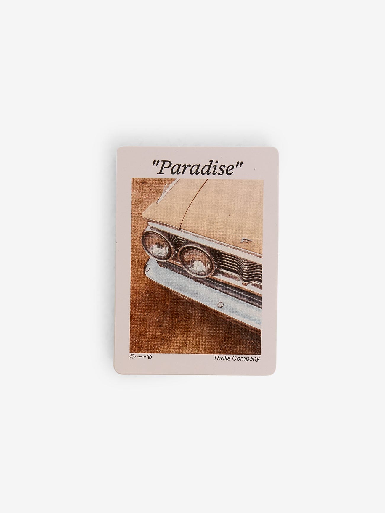 Paradise Waiting Deck Of Cards - White One Size