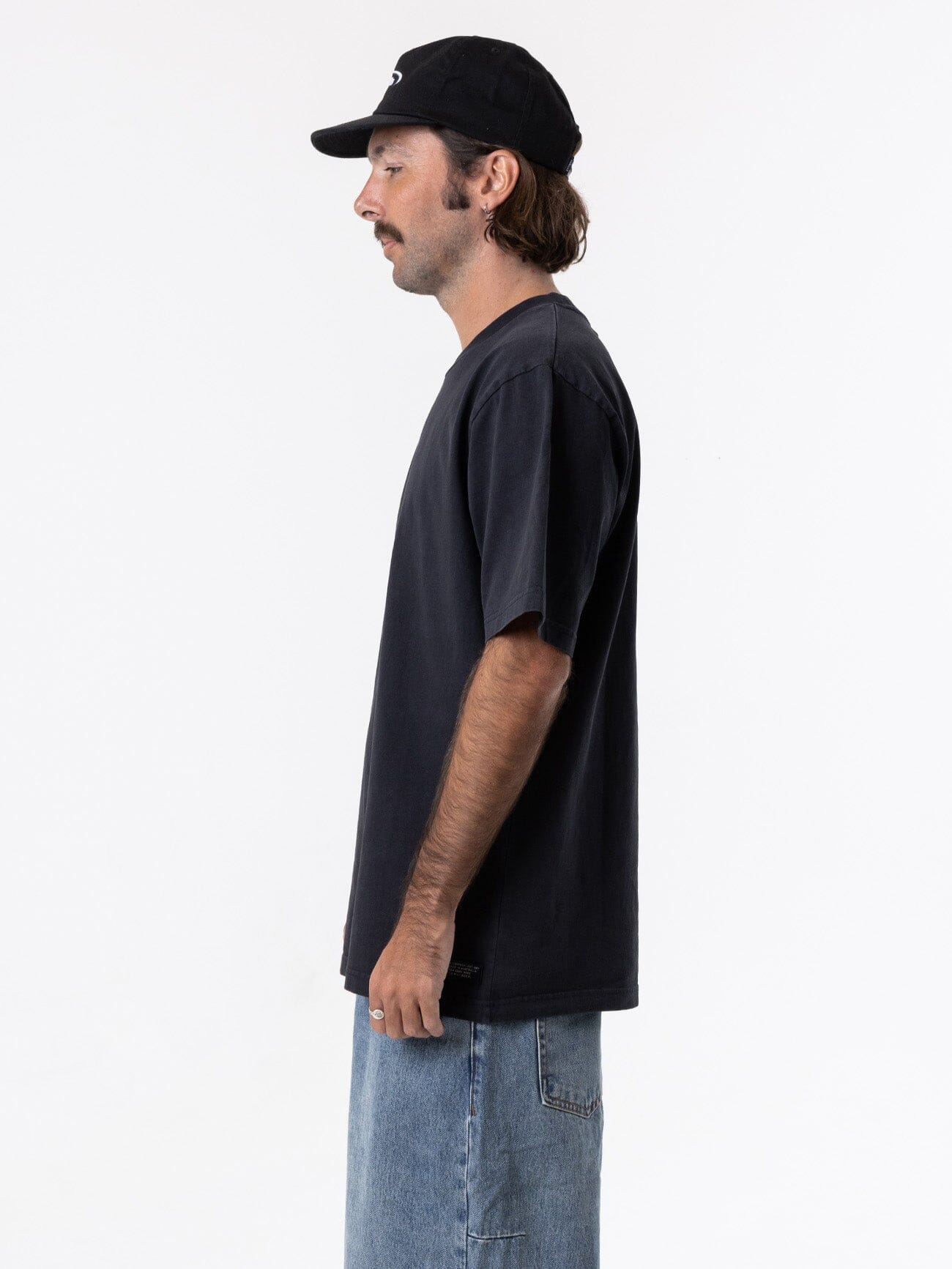 Thrills Military Oversize Fit Tee - Dark Navy