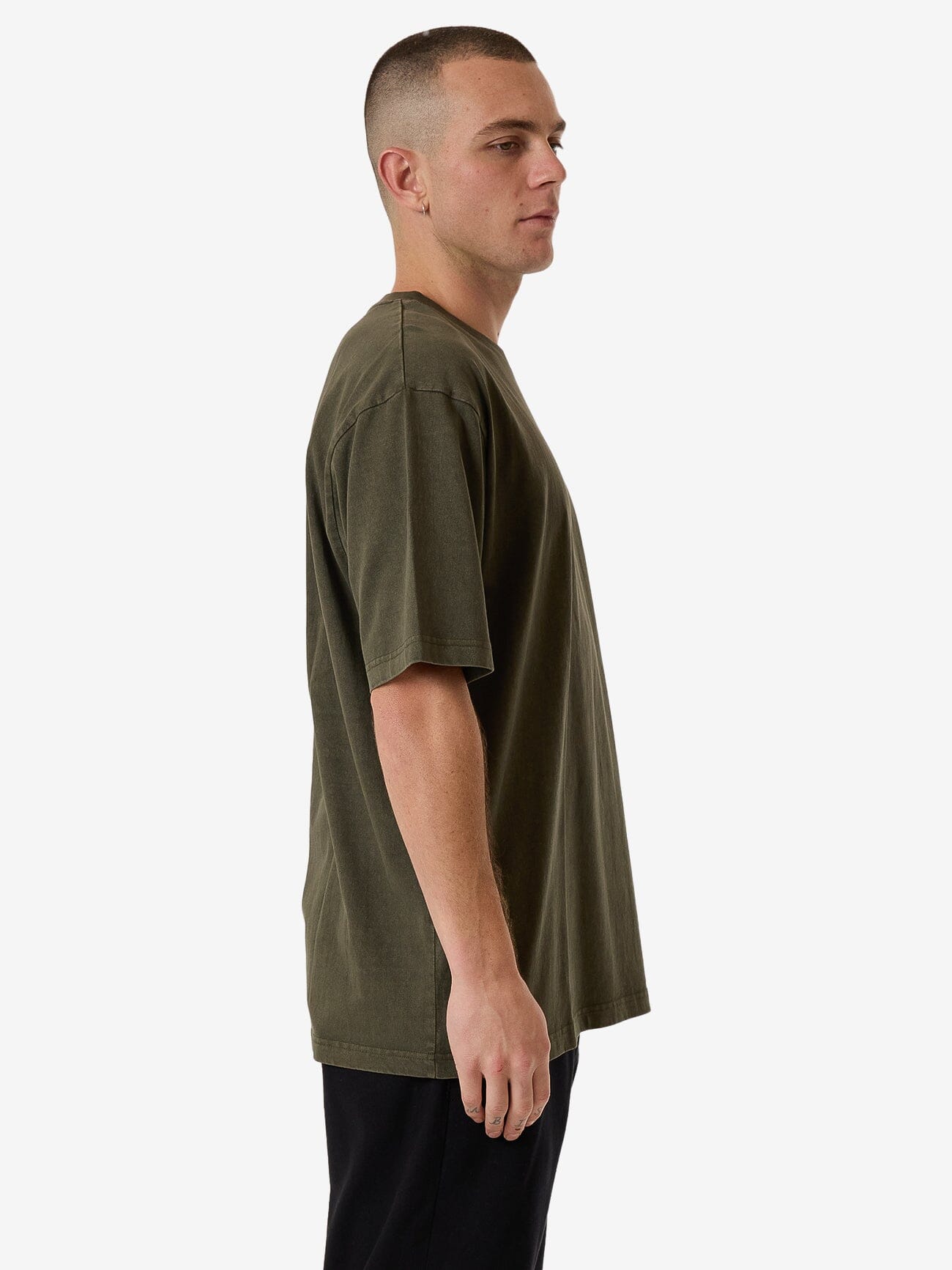 Thrills Military Oversize Fit Tee - Grape Leaf