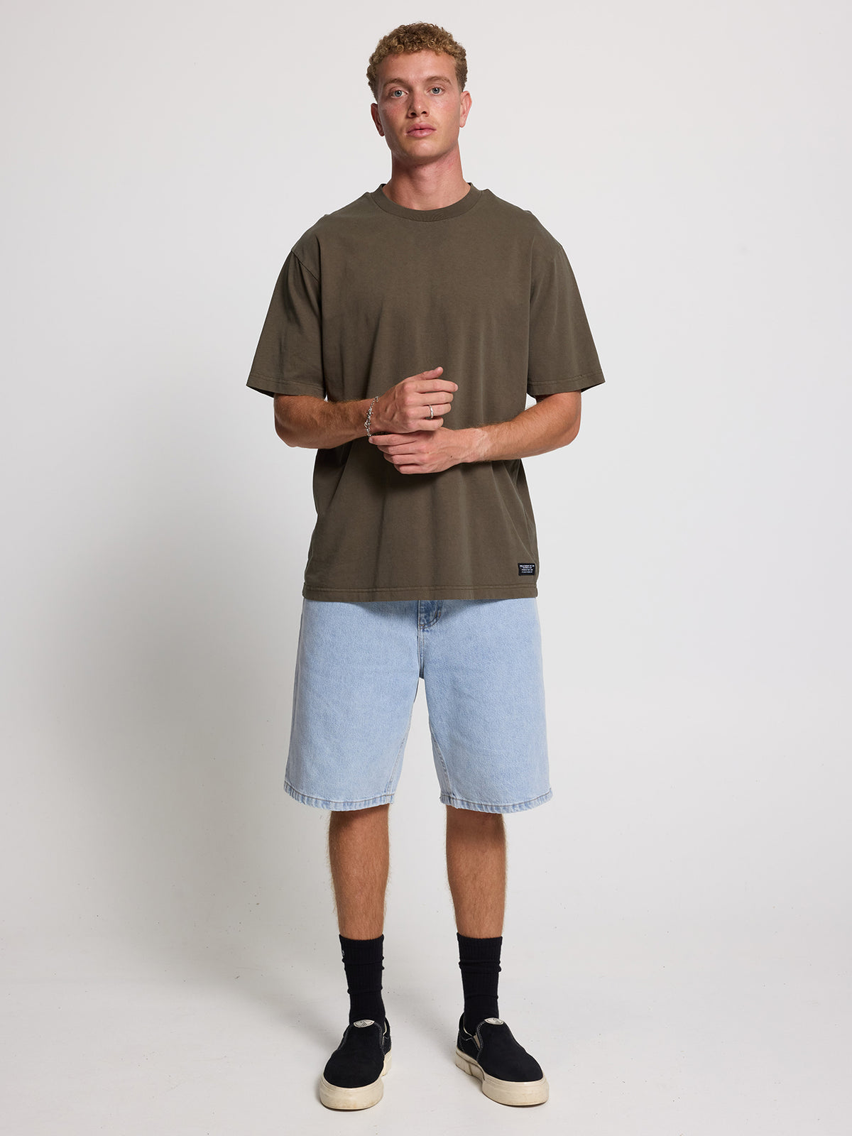 Thrills Military Oversize Fit Tee - Grape Leaf