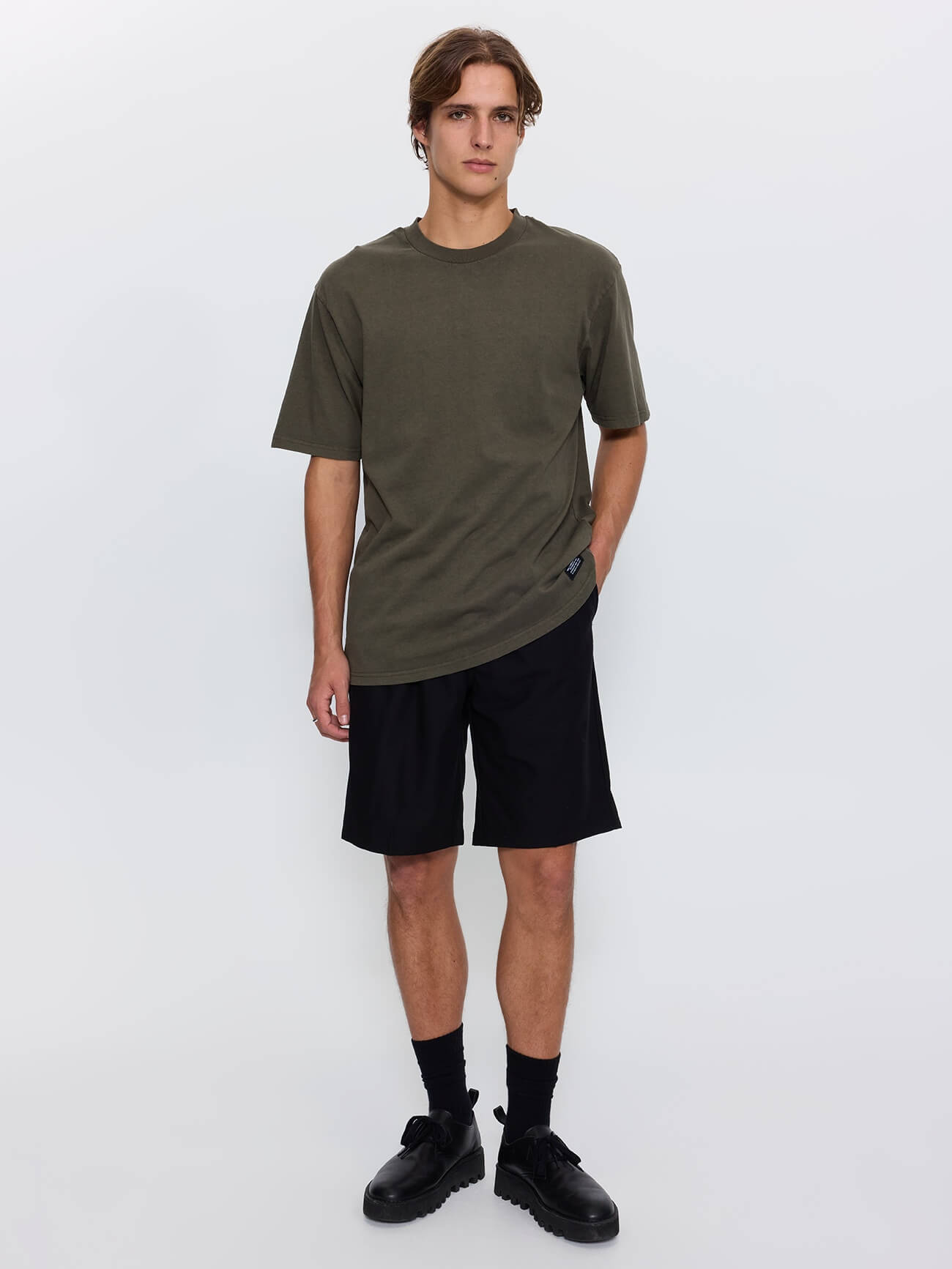 Thrills Military Oversize Fit Tee - Grape Leaf XS