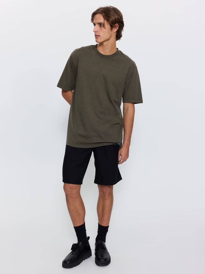 Thrills Military Oversize Fit Tee - Grape Leaf XS