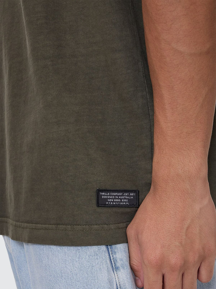 Thrills Military Oversize Fit Tee - Grape Leaf