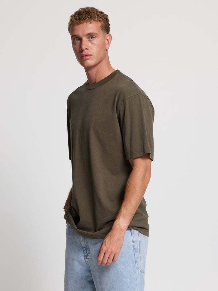 Thrills Military Oversize Fit Tee - Grape Leaf