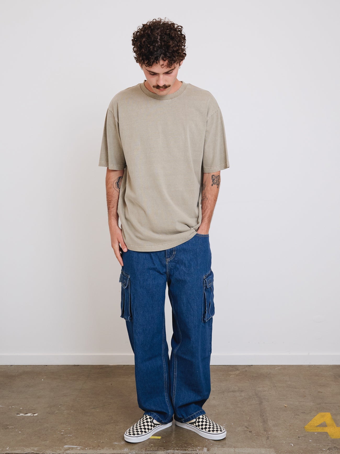 Thrills Military Oversize Fit Tee - Aluminium