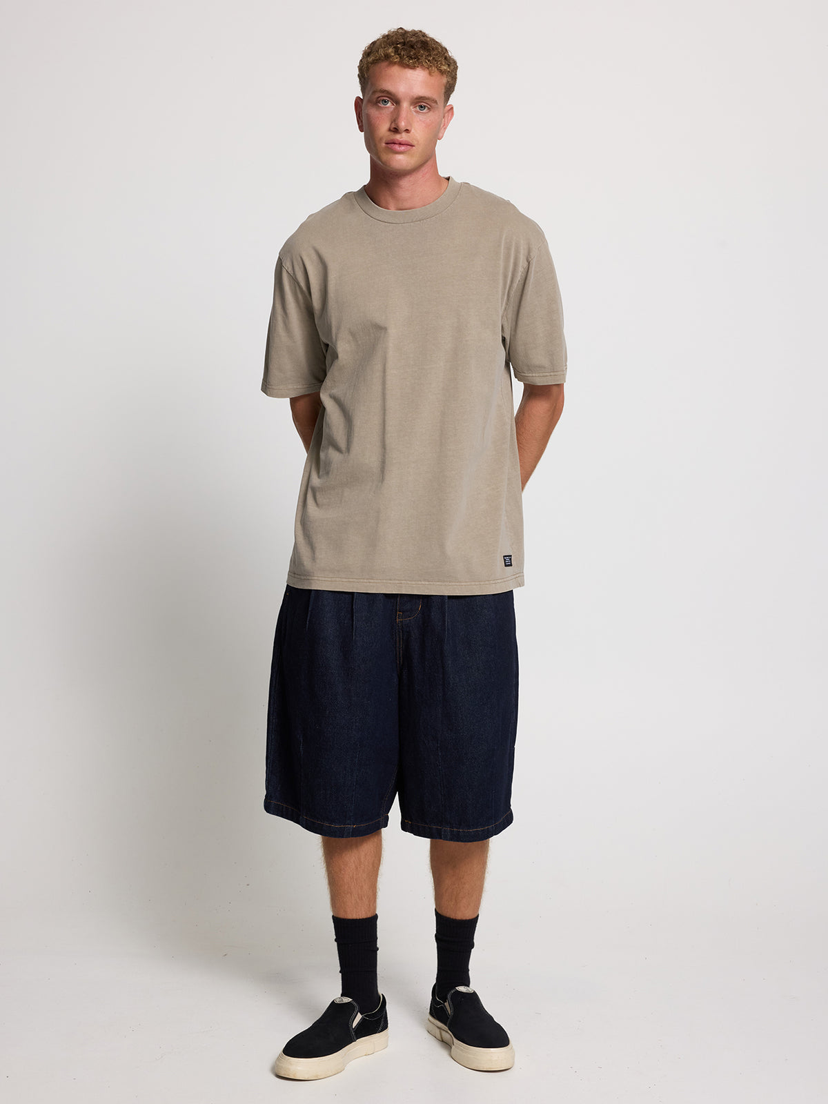 Thrills Military Oversize Fit Tee - Aluminium