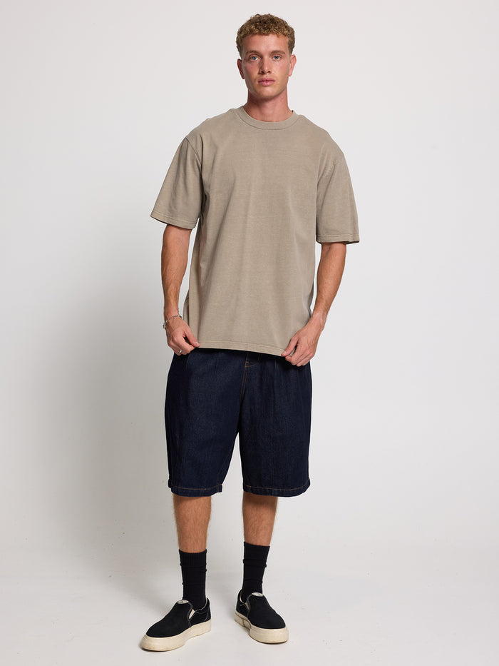 Thrills Military Oversize Fit Tee - Aluminium