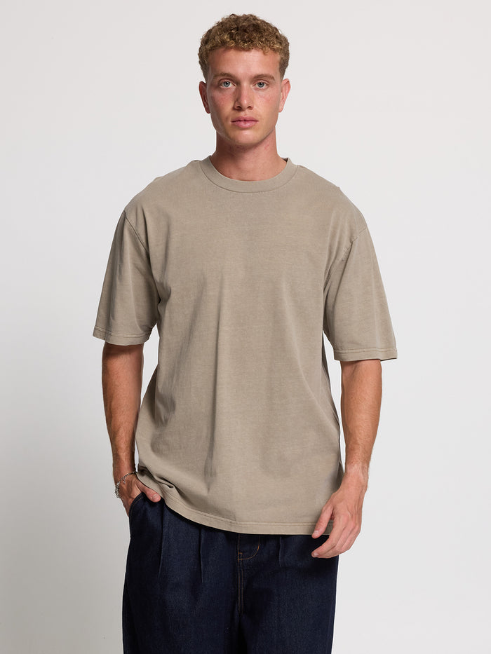 Thrills Military Oversize Fit Tee - Aluminium