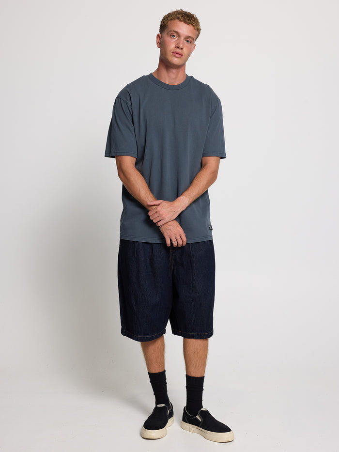 Thrills Military Oversize Fit Tee - Light Petrol