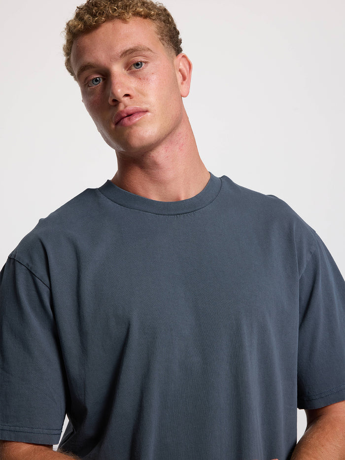 Thrills Military Oversize Fit Tee - Light Petrol
