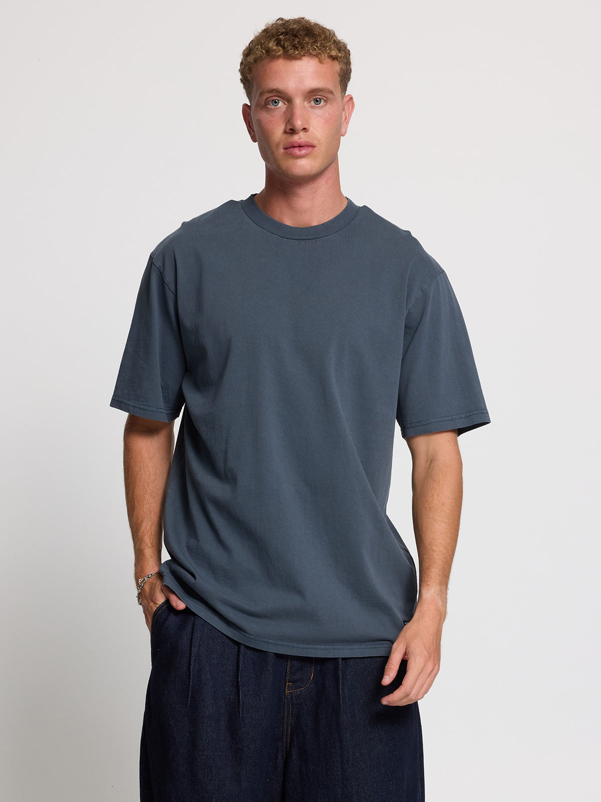 Thrills Military Oversize Fit Tee - Light Petrol