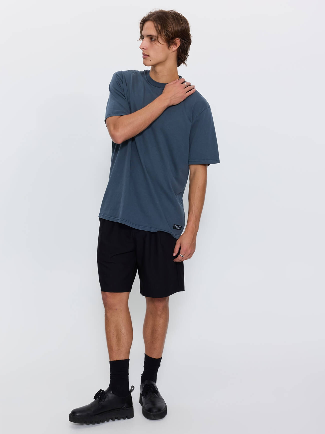 Thrills Military Oversize Fit Tee - Light Petrol XS