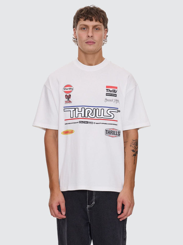 Rapid Response Box Fit Oversize Tee - Dirty White