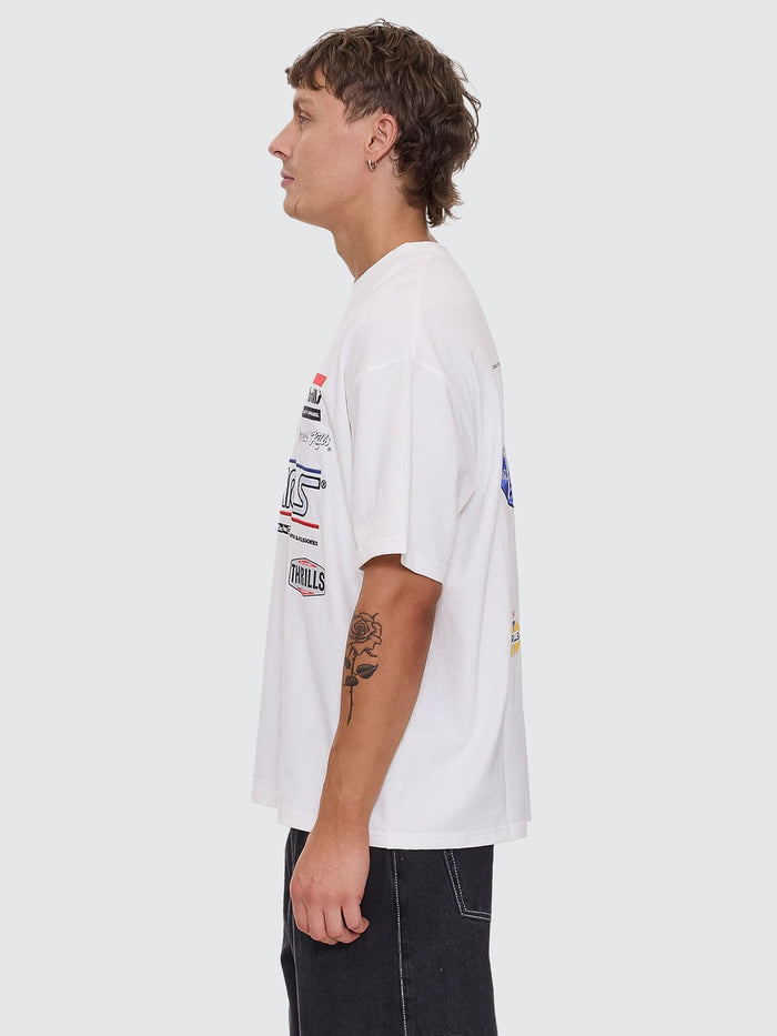 Rapid Response Box Fit Oversize Tee - Dirty White