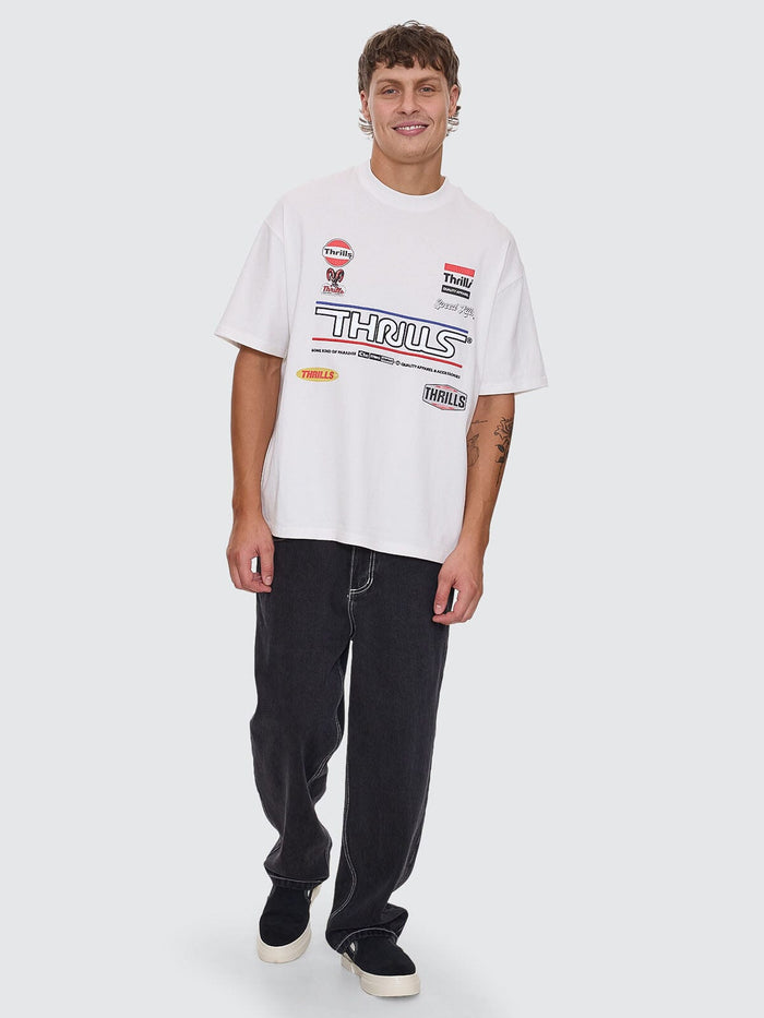 Rapid Response Box Fit Oversize Tee - Dirty White