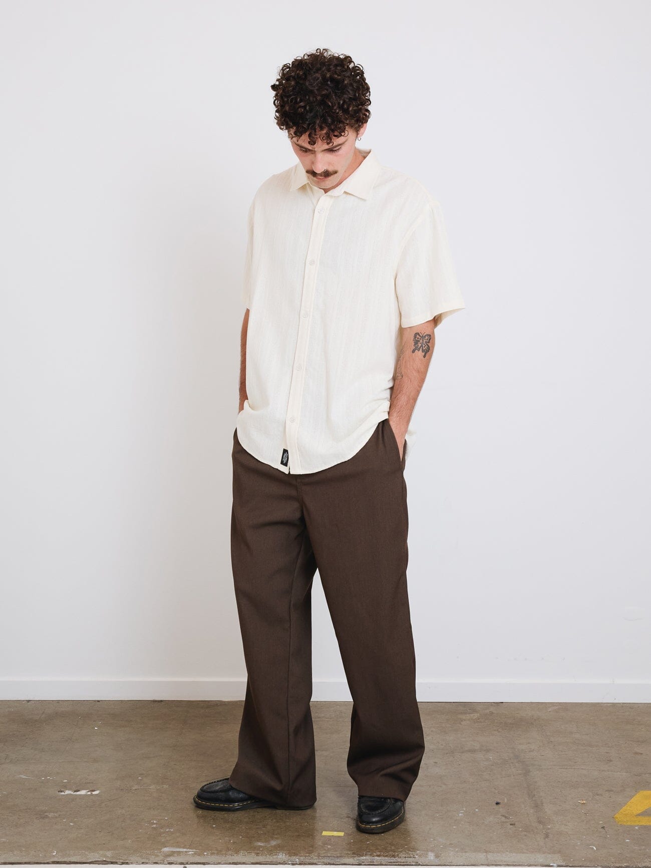 Unhinged Short Sleeve Shirt - Dirty White