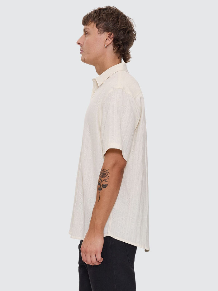 Unhinged Short Sleeve Shirt - Dirty White