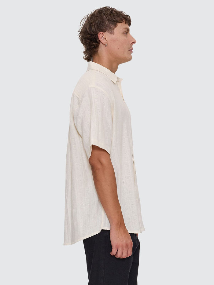 Unhinged Short Sleeve Shirt - Dirty White