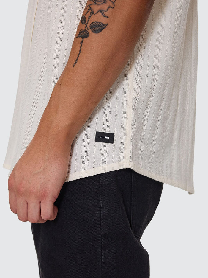 Unhinged Short Sleeve Shirt - Dirty White
