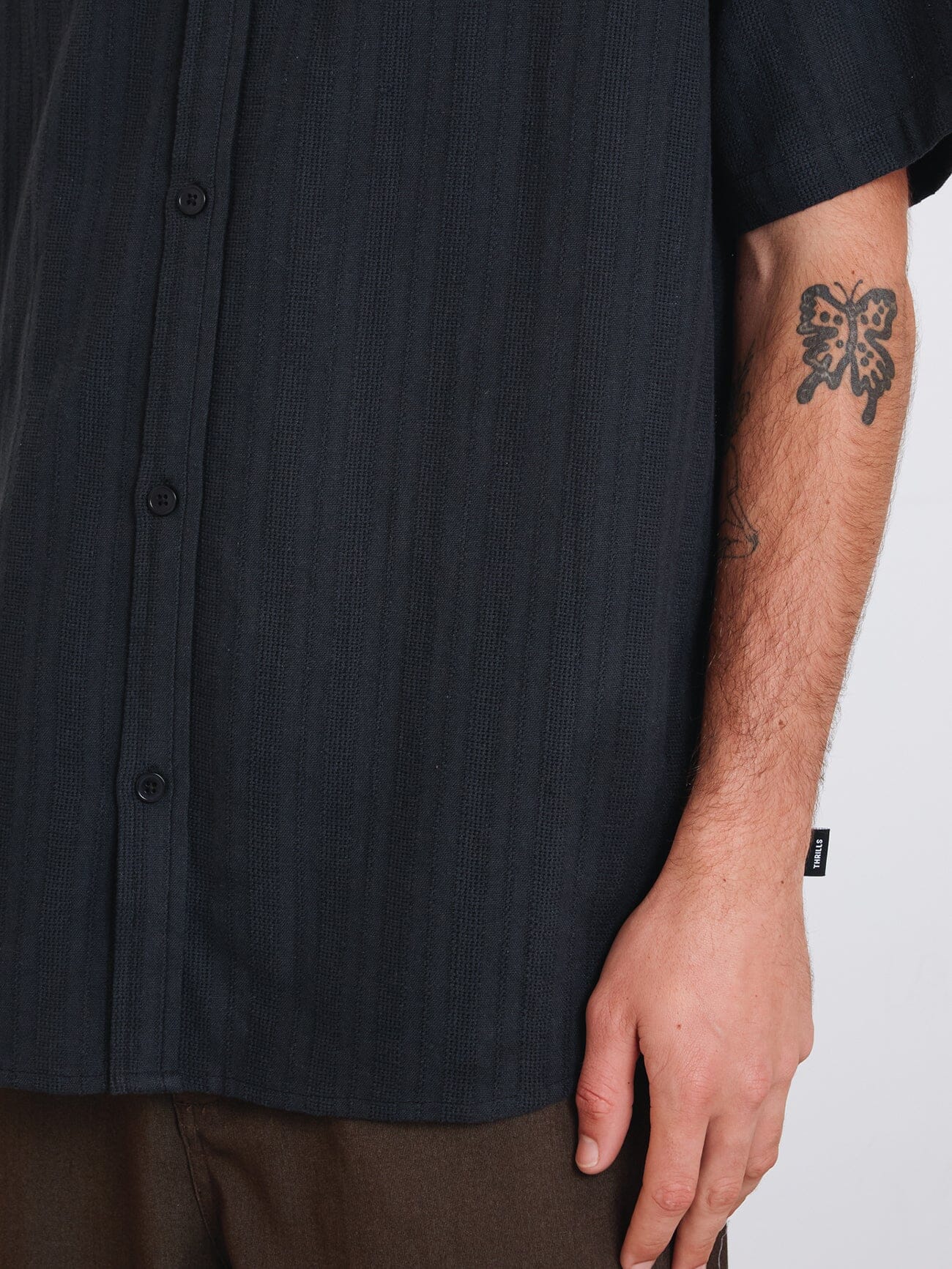 Unhinged Short Sleeve Shirt - Washed Black